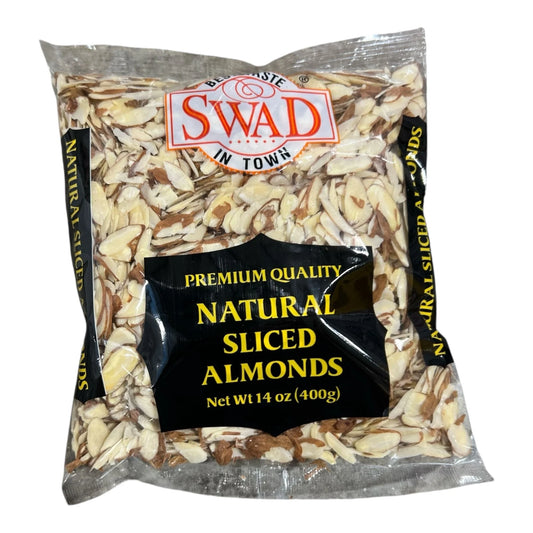 Swad Natural Sliced Almonds - 14 OZ (400 GM)