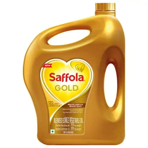 Saffola Gold Edible Vegetable Oil 5 Ltr