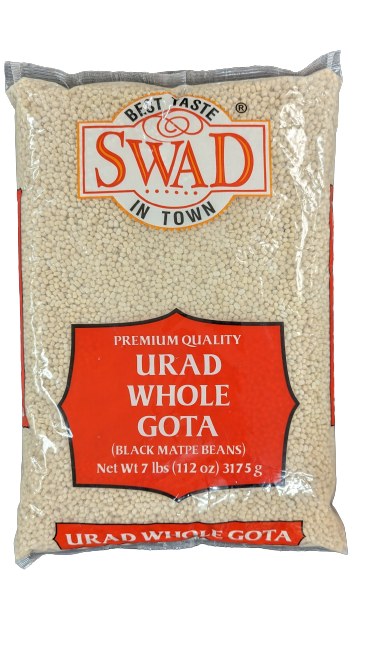 Swad Urad Whole Gota (White) - 7 LB