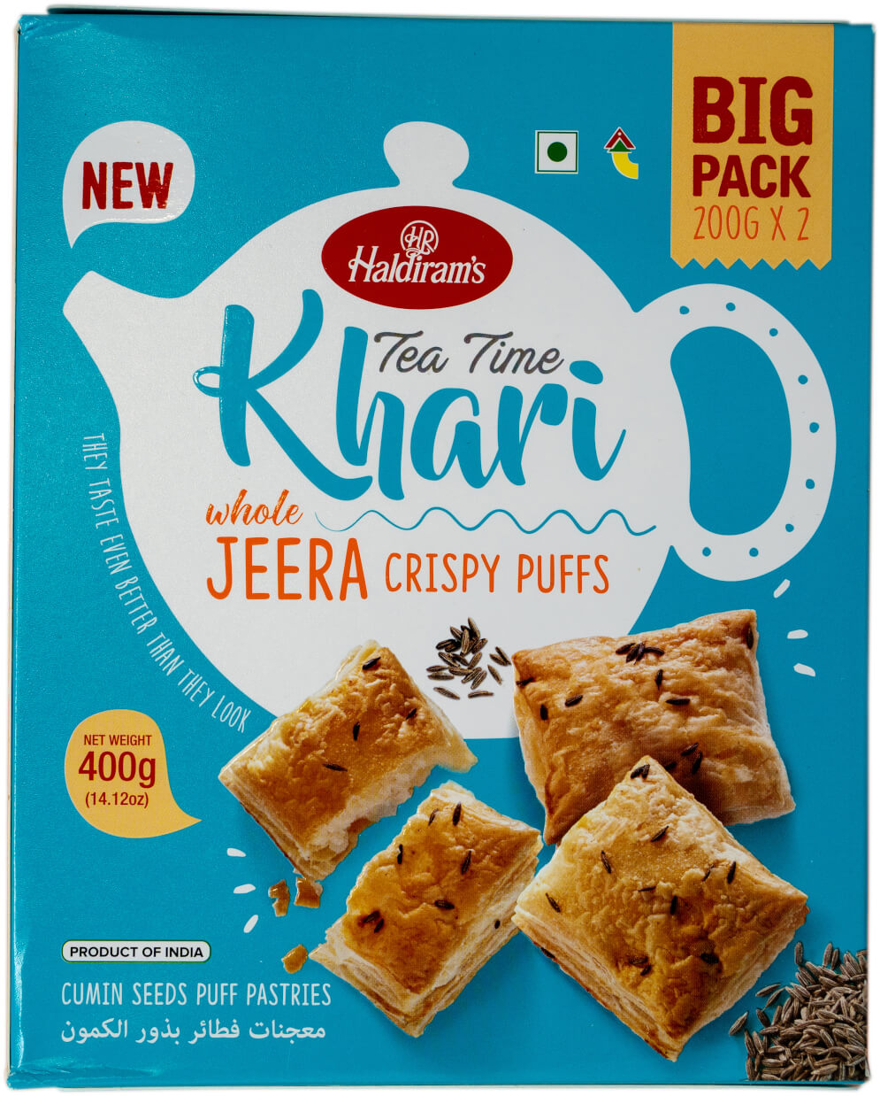 Haldiram's Tea Time Khari Jeera 400gm