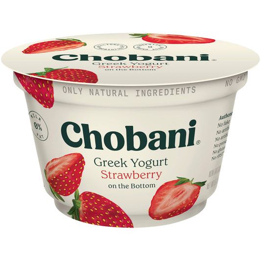 Chobani Strawberry on the Bottom Non-Fat Greek Yogurt Cup 5.3oz