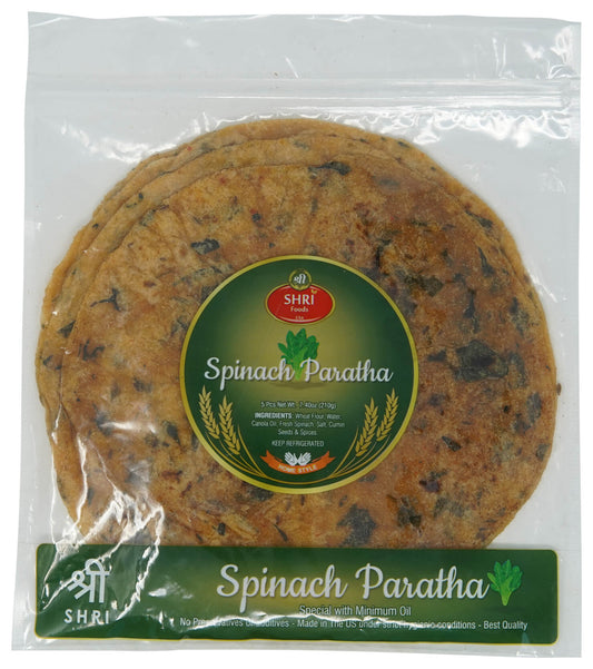 Shri Spinach Paratha (5 Count) 210gm