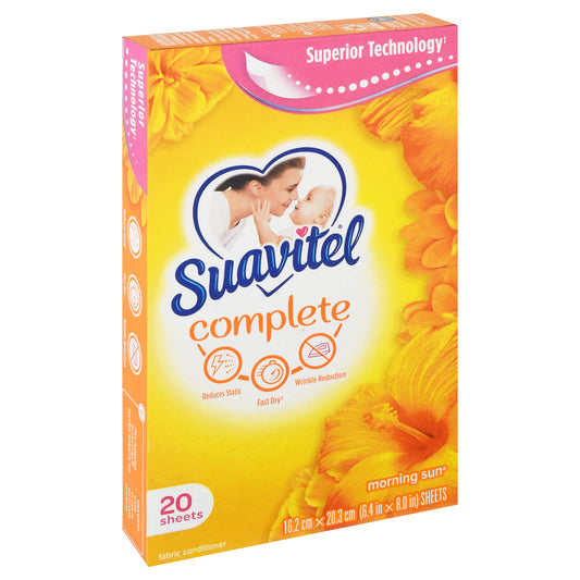 Suavitel Dryer Sheets Morning Sun Fragnance 20 Sheets