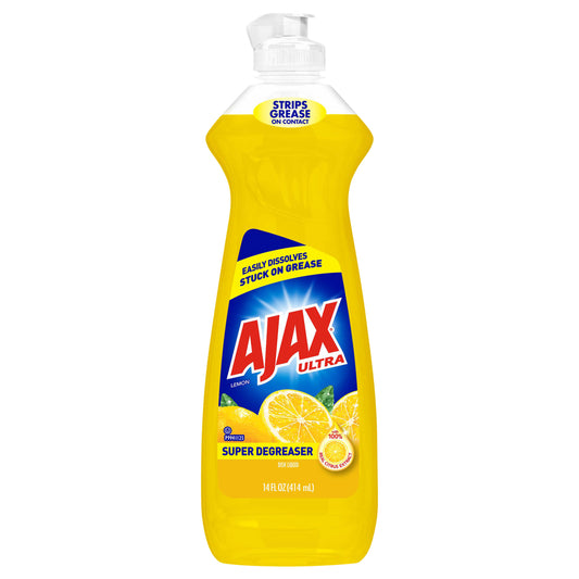 Ajax Ultra Triple Action Liquid Dish Lemon Soap 14 fl oz