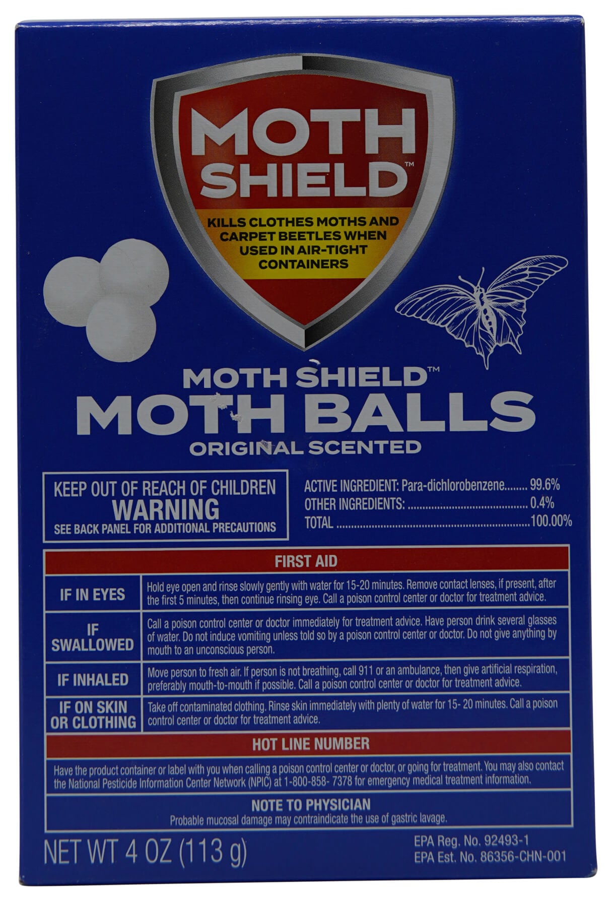 Moth Shield Original Moth Balls 4oz – Fresh Central Grocery