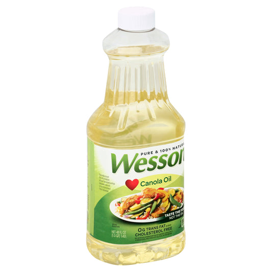 Wesson Pure Canola Oil 48 oz