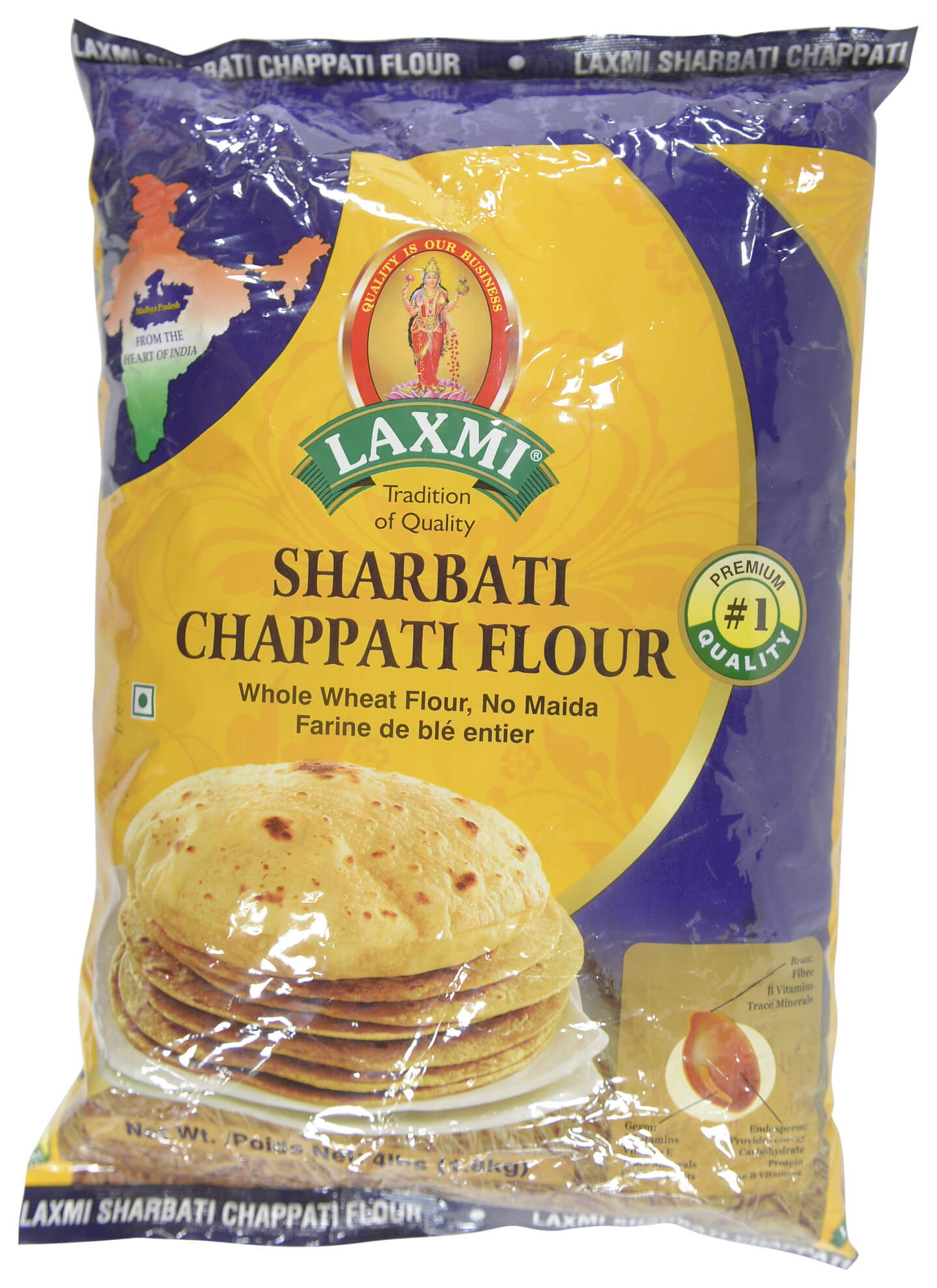 Laxmi Sharbati Chapati Flour Atta 4LB