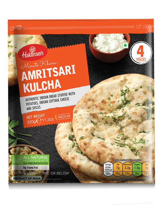 Haldiram's Frozen Amritsari Kulcha 4 Pieces - 320gm