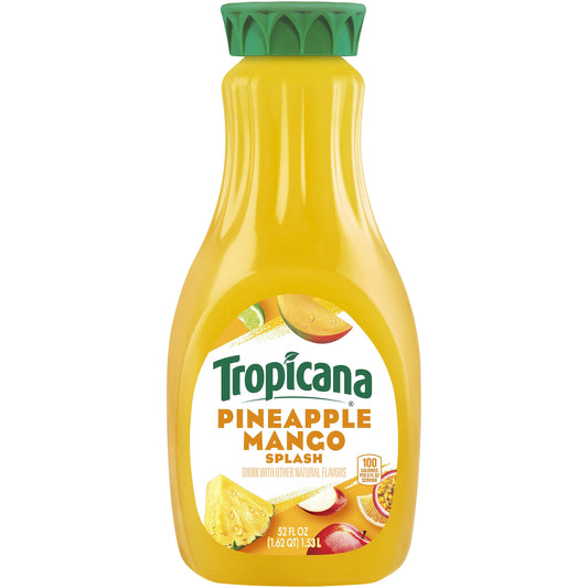Tropicana Drink Pineapple Mango with Lime 52 Fl Oz Bottle