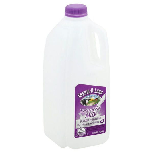 Cream O Land 2% Milk Reduced Fat 1/2 Gallon (1.89 L)