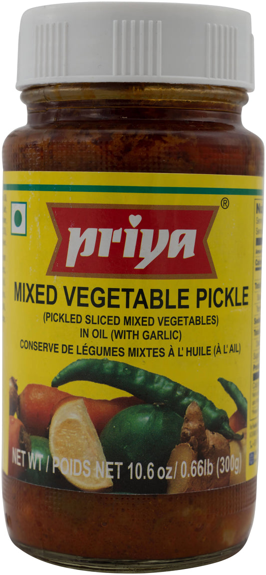 Priya Pickle Mixed Veg W Garlic 300 gm